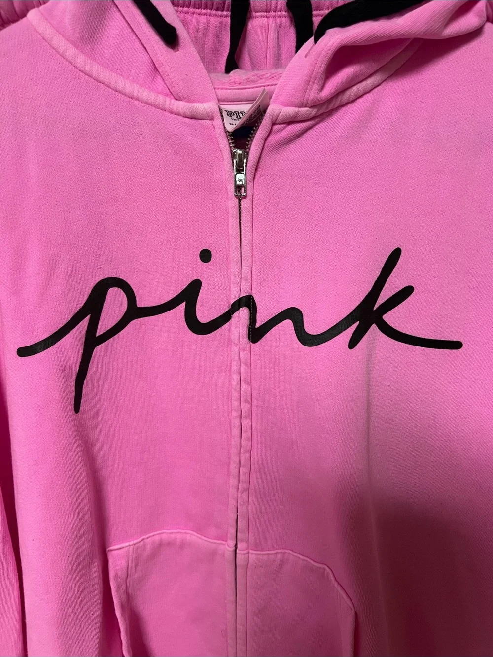PINK Victoria's Secret Bubblegum Pink Zip-Up Matching Sweatsuit Set